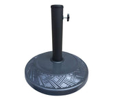 Homeworks Concrete Umbrella Base - Wooven Design (16 kg, Black)